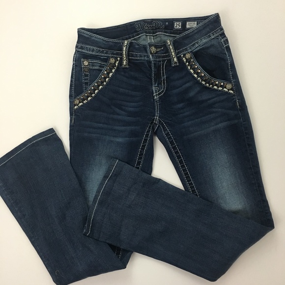 Miss Me Denim - Miss Me Signature Boot Cut Jeans 25 Short